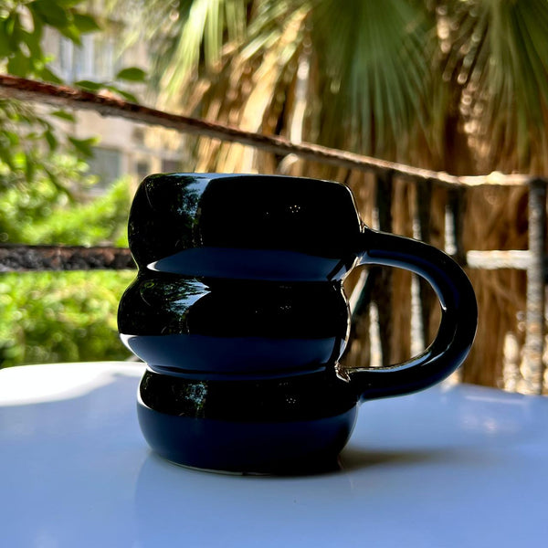 product_ Black Cozy Mug name - KhogaKhoga