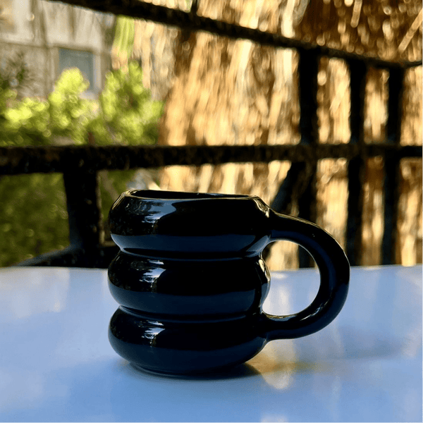 product_ Black Cozy Mug (small size) name - KhogaKhoga