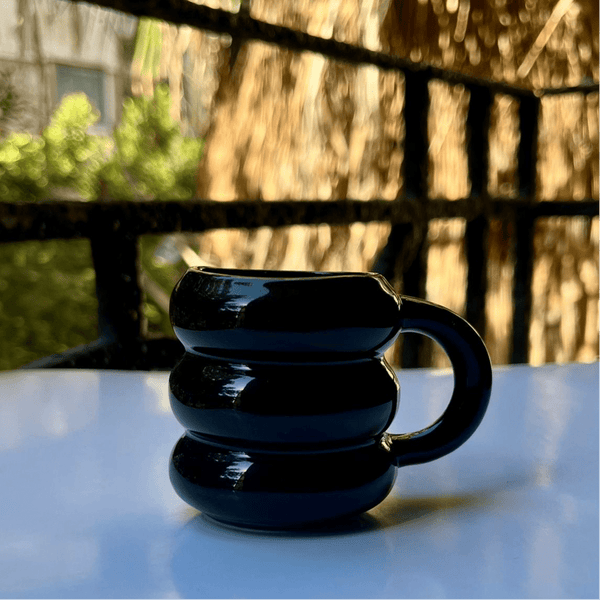 product_ Black Cozy Mug (small size) name - KhogaKhoga