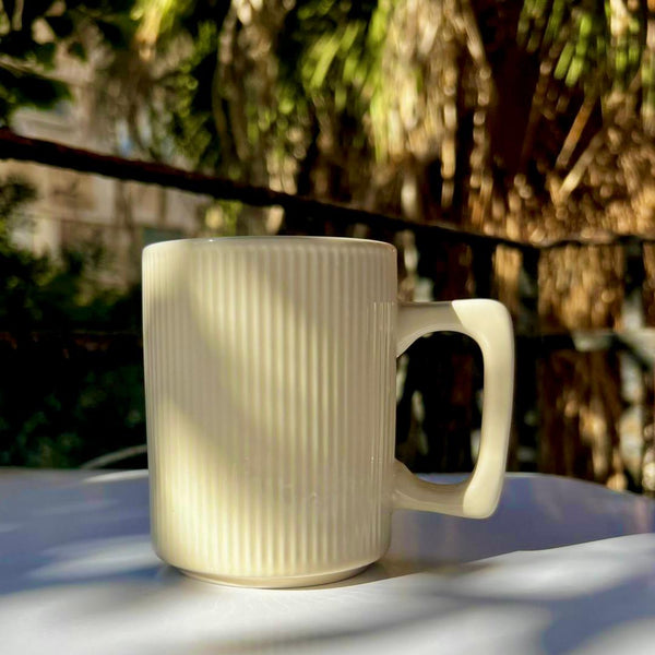 product_ Lined Mug (off white) name - KhogaKhoga