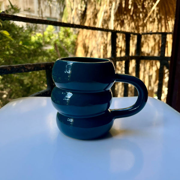 product_ Navy Cozy Mug name - KhogaKhoga